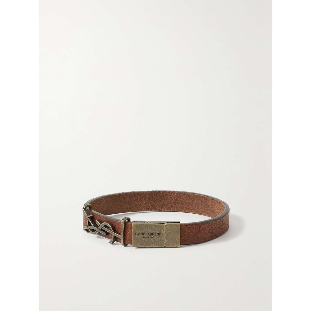 SAINT LAURENT
Cassandre leather and gold-tone bracelet NWT - Picture 3 of 6